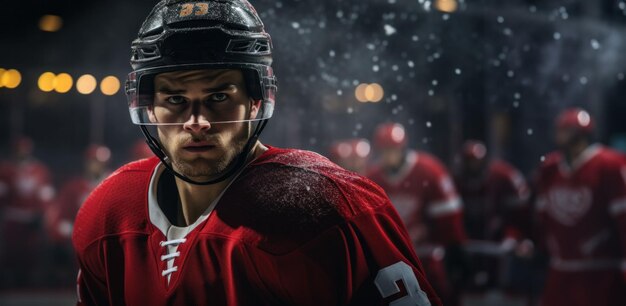 Portrait of a hockey goalkeeper