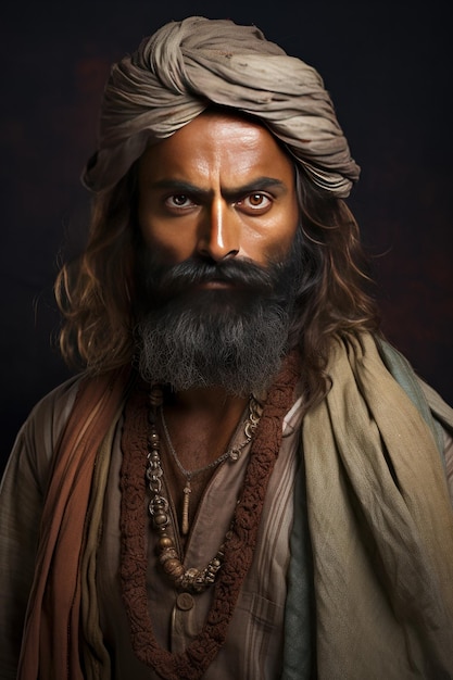 Portrait of Indian man Bollywood actor