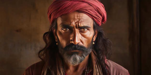 Portrait of Indian man Bollywood actor