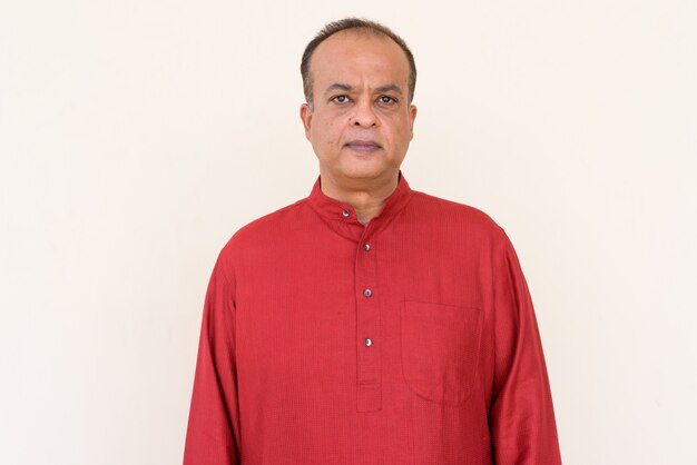 Portrait of Indian man wearing traditional clothes