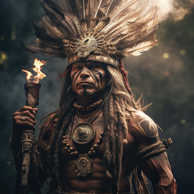 Photo portrait of indigenous