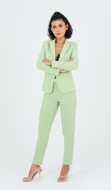 Details 286+ light green suit womens latest