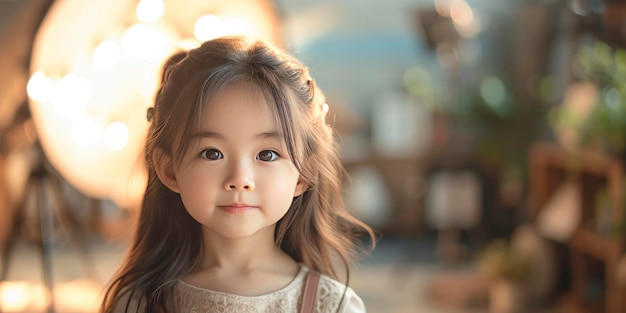 Portrait of a Japanese 5YearOld Girl