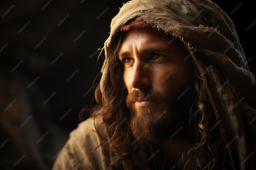 Premium AI Image Portrait of Jesus Christ savior of mankind son of god god bible religion