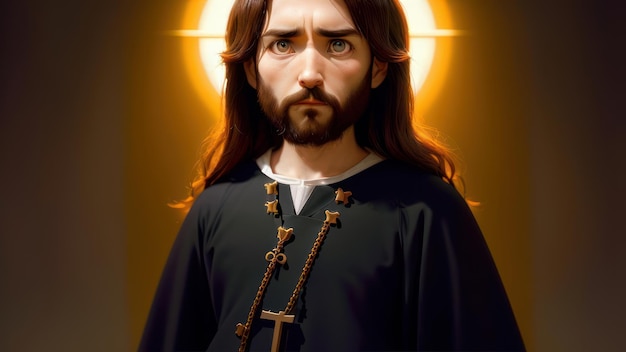 A portrait of jesus from the movie jesus