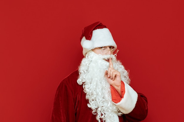 Portrait of Joyful Santa Claus