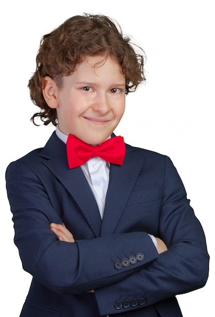 Portrait of a kid businessman