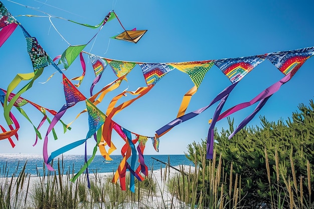 Photo portrait of kids diy kite making and flying