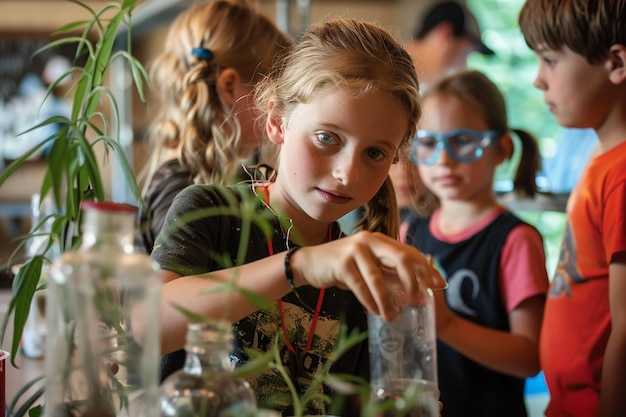 Portrait of Kids Unveiling Outdoor Science Wonders