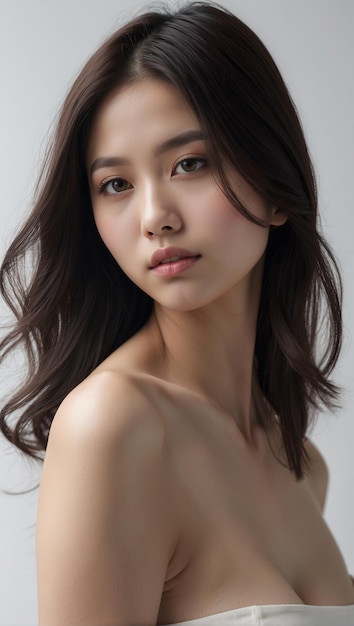 Portrait of a korean beautiful woman