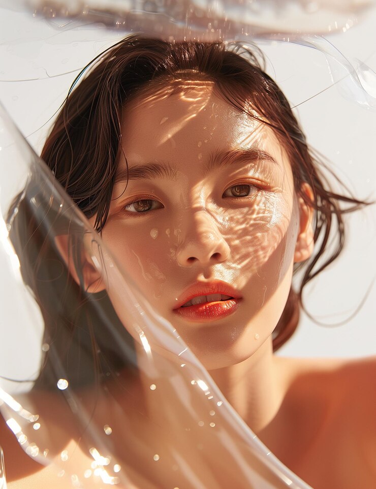 Portrait of a Korean cosmetic model