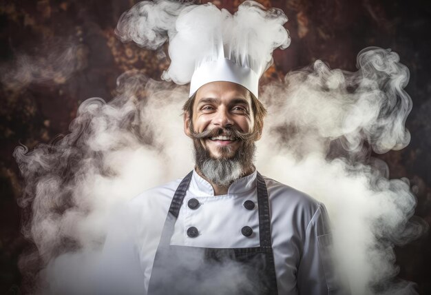 Photo portrait of a laughing chef