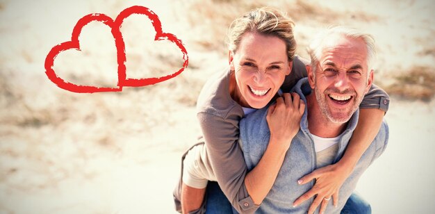 portrait of laughing couple