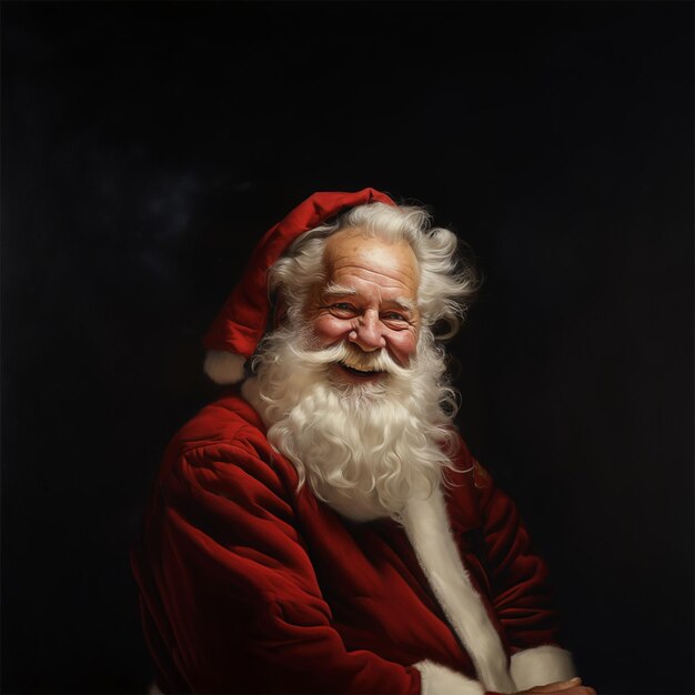 Portrait of laughing Santa Claus Christmas