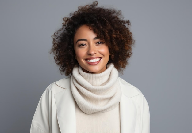 Portrait of a laughing woman Brunette