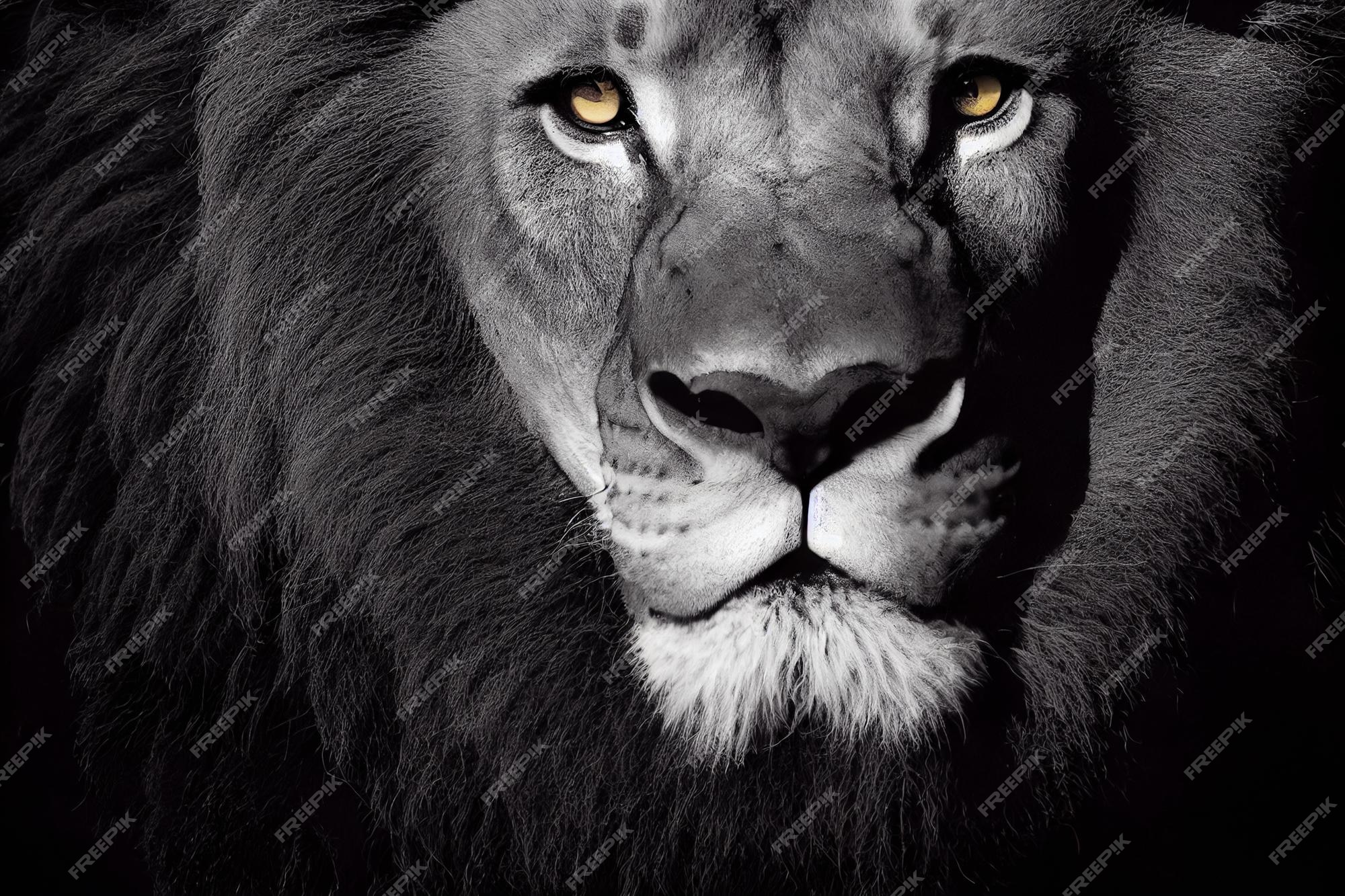 Page 7 | Lion Black Background Images - Free Download on Freepik