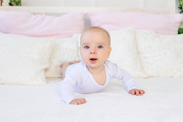 Portrait of little baby girl