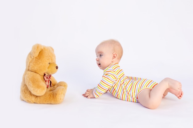 Portrait of little baby girl