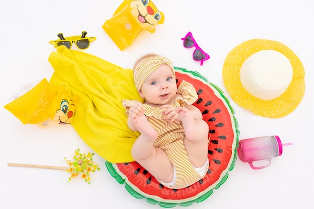 Portrait of little baby girl