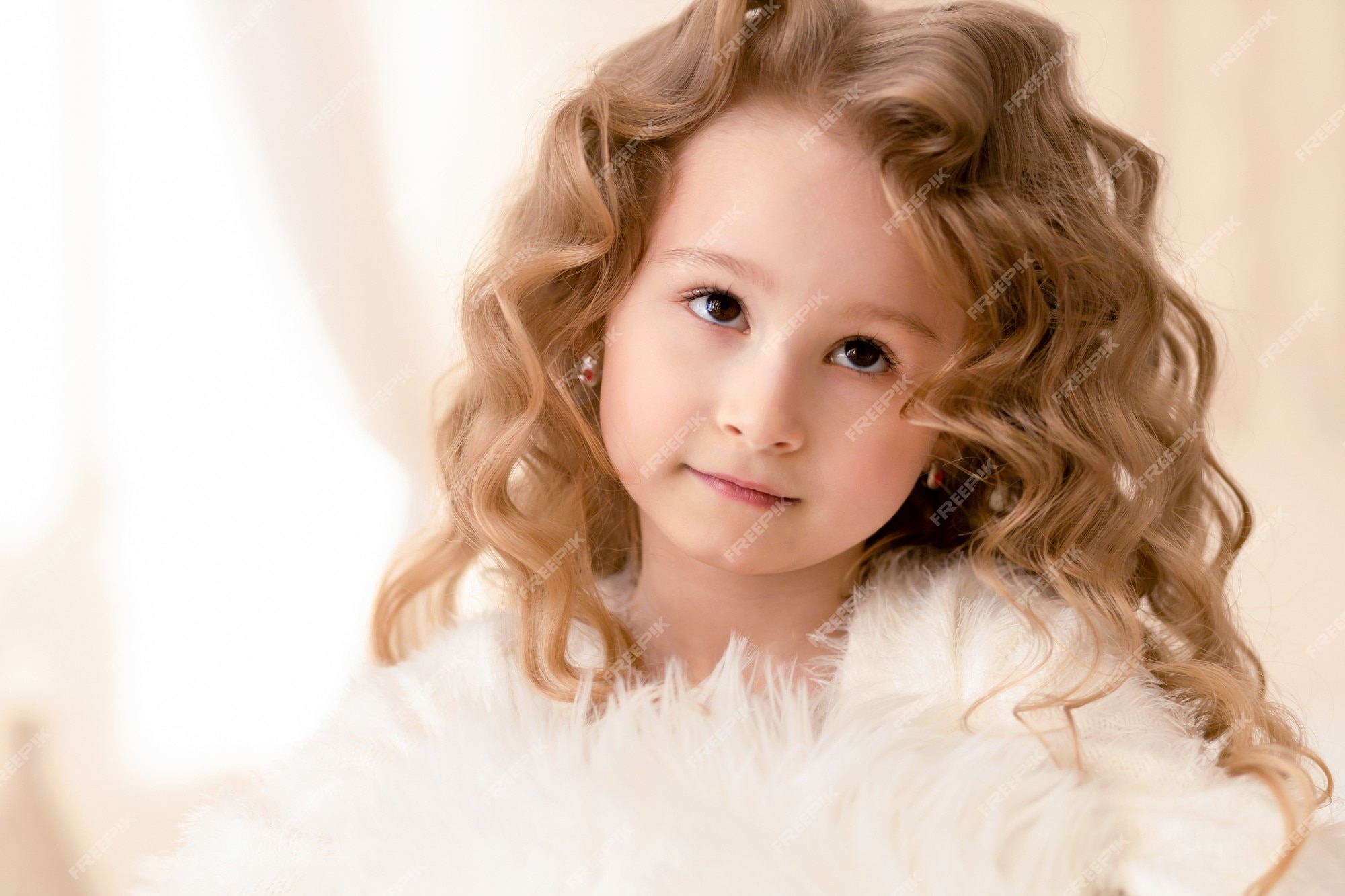 Light Brown Curly Girl Hair