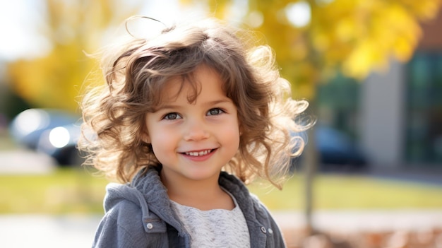 portrait of a little boy smiling