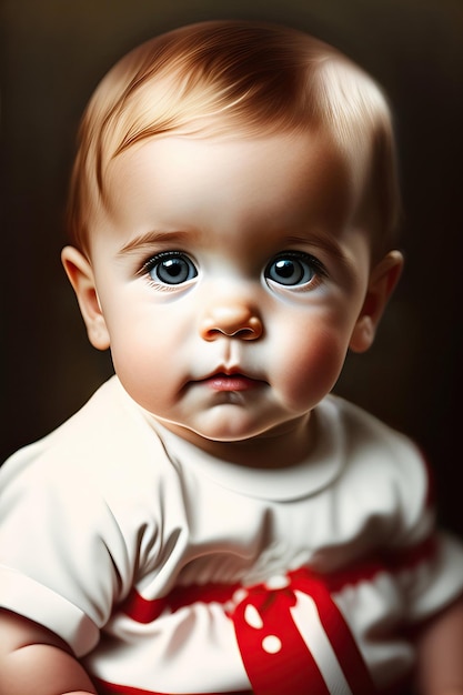 Portrait of little cute baby