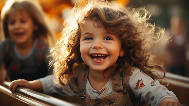 portrait of little girl sitting in car