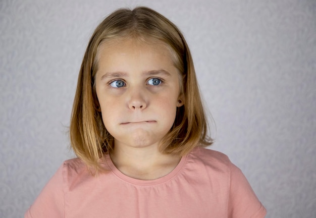 Photo portrait of a little girl