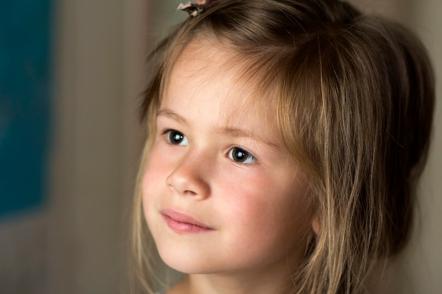 Portrait of little pretty young child girl