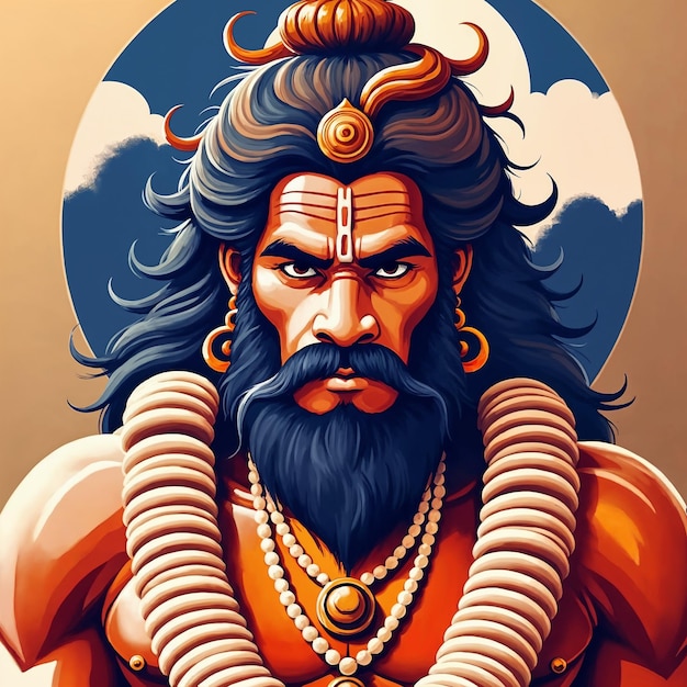 portrait of lord shiva: a divine depiction