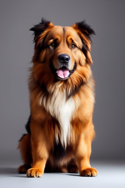 사랑스러운 Leonberger 강아지의 초상화