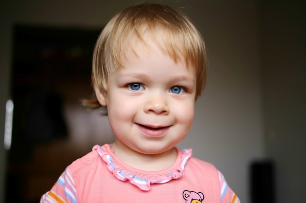 Portrait of a lovely little baby girl