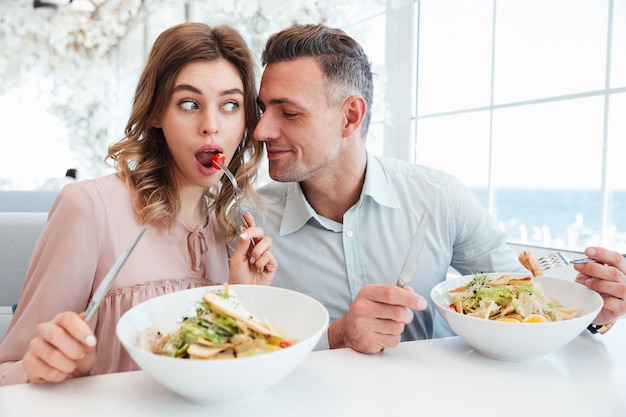 Portrait of a lovely young couple