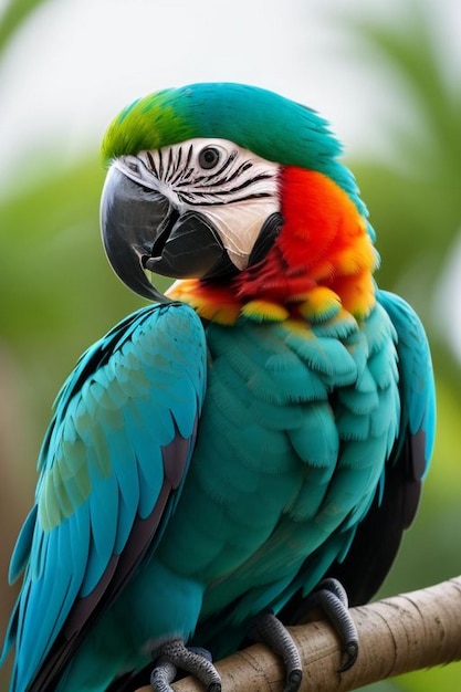 Portrait of a macaw Indonesia