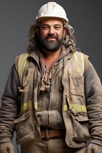 Photo portrait of a male construction worker