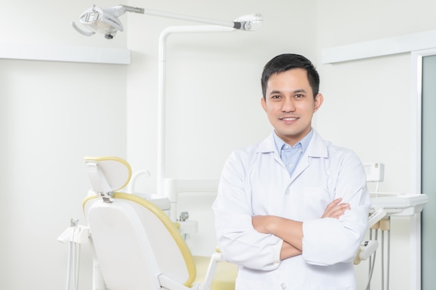 Portrait of male dentist