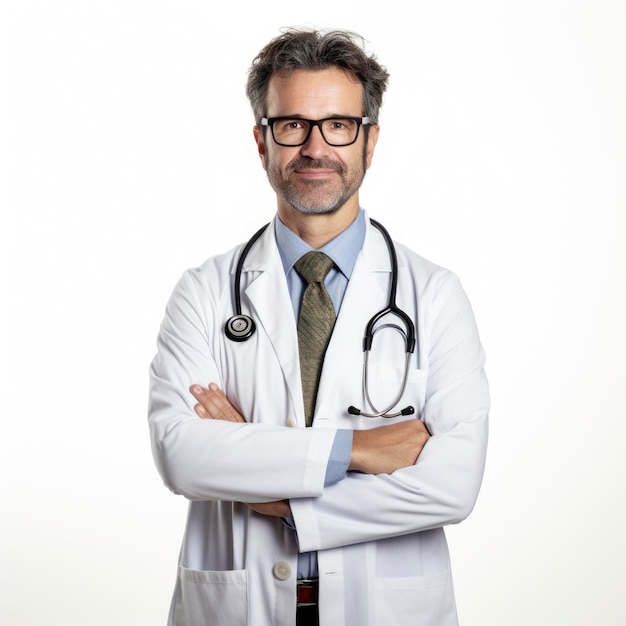 Portrait of male medical doctor around 40 years old