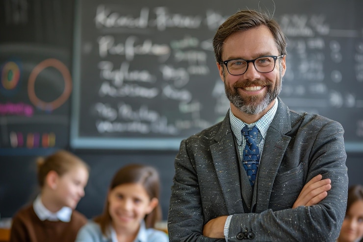 Photo portrait of male teacher