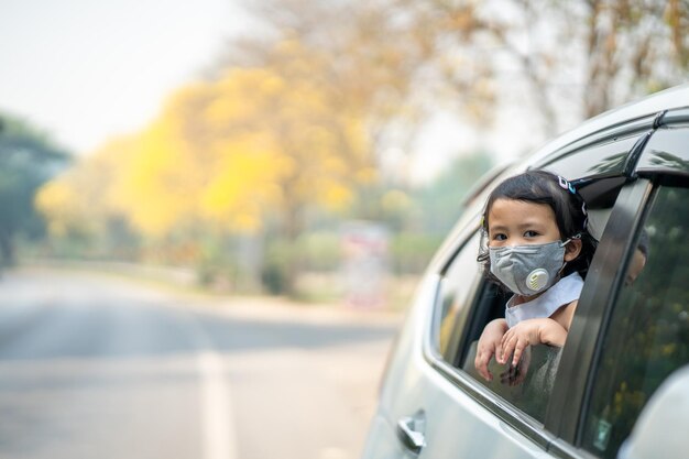 Portrait of man in car