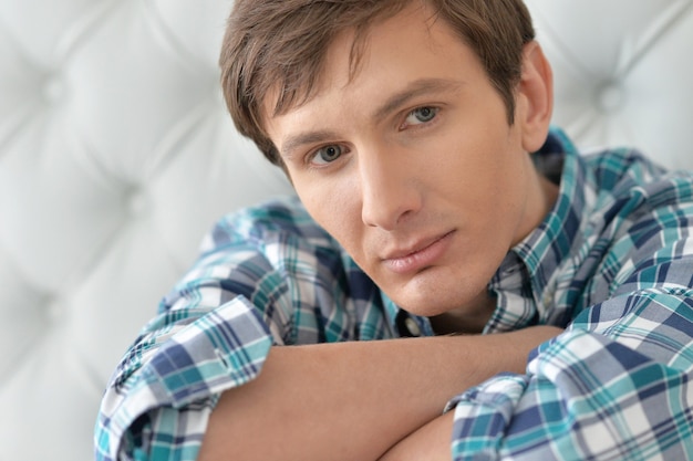 portrait of  man in a casual style posing