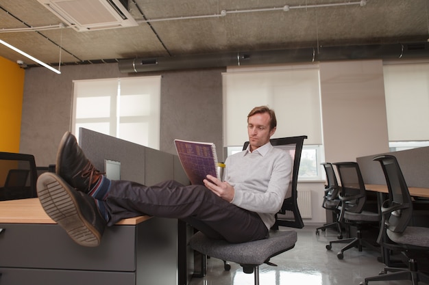 portrait man at office