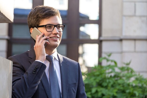 Portrait of man on phone