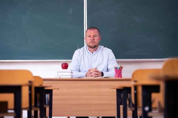 Portrait of man sitting on chair