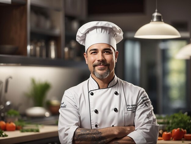 Portrait of man smiling in the kitchen