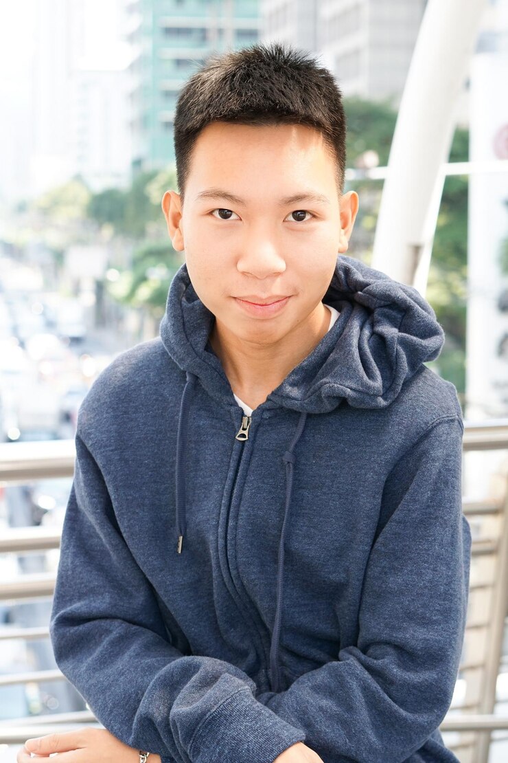 Photo 笑顔の男の肖像画