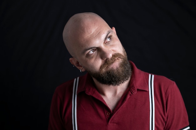 Portrait of a man in the studio