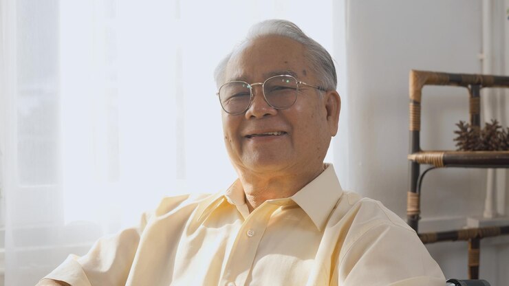 Photo portrait of man wearing eyeglasses
