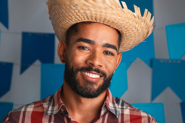 Photo portrait of man wearing hat