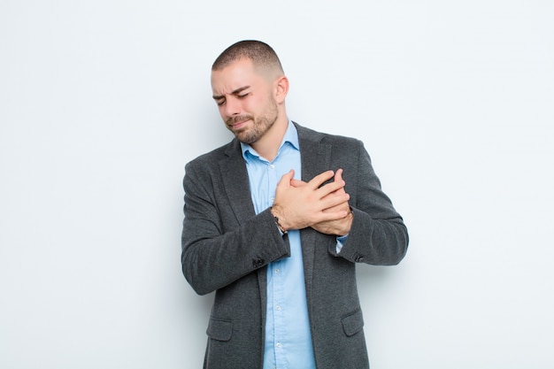 portrait of a man on a white background