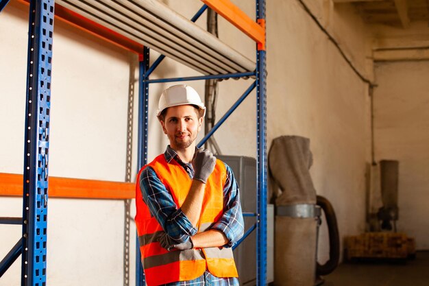 Portrait of a man working